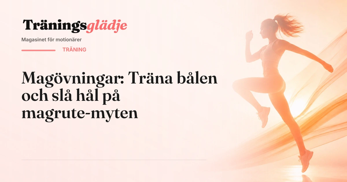 Person utför planka för att träna magen och bålen