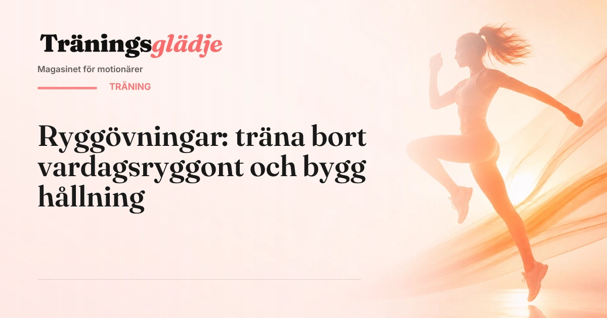 Person utför latsdrag för att träna ryggen