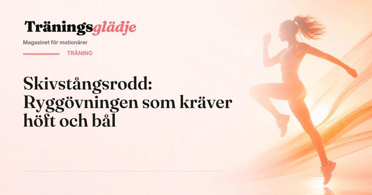 Skivstång med vikter på gymgolv framför roddstation